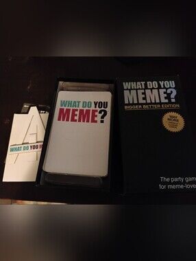 Meme Bigger Better Edition Game Box - Black with Gold Accent